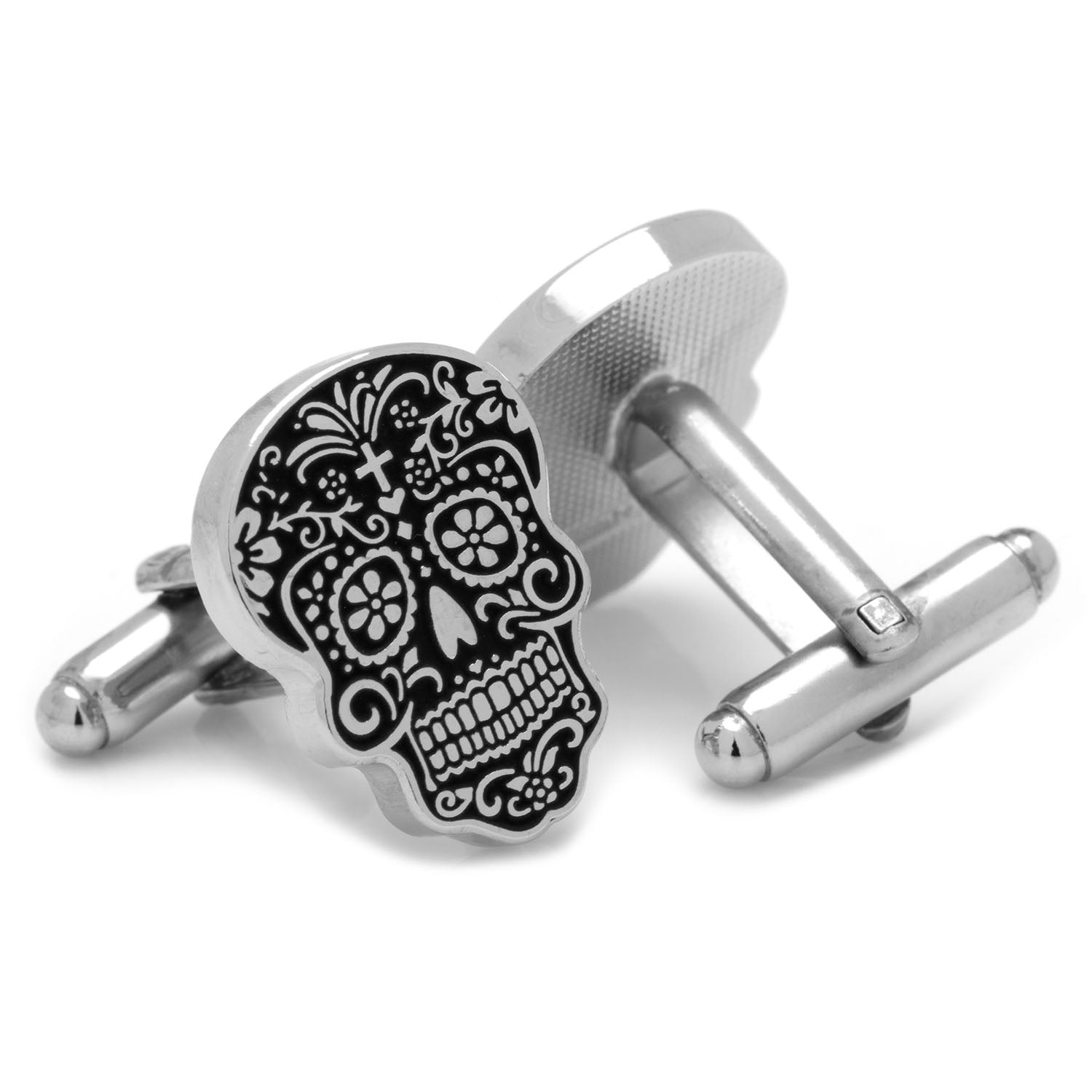  Cufflinks Silver Day of the Dead Cufflinks - Default Title - Bonton