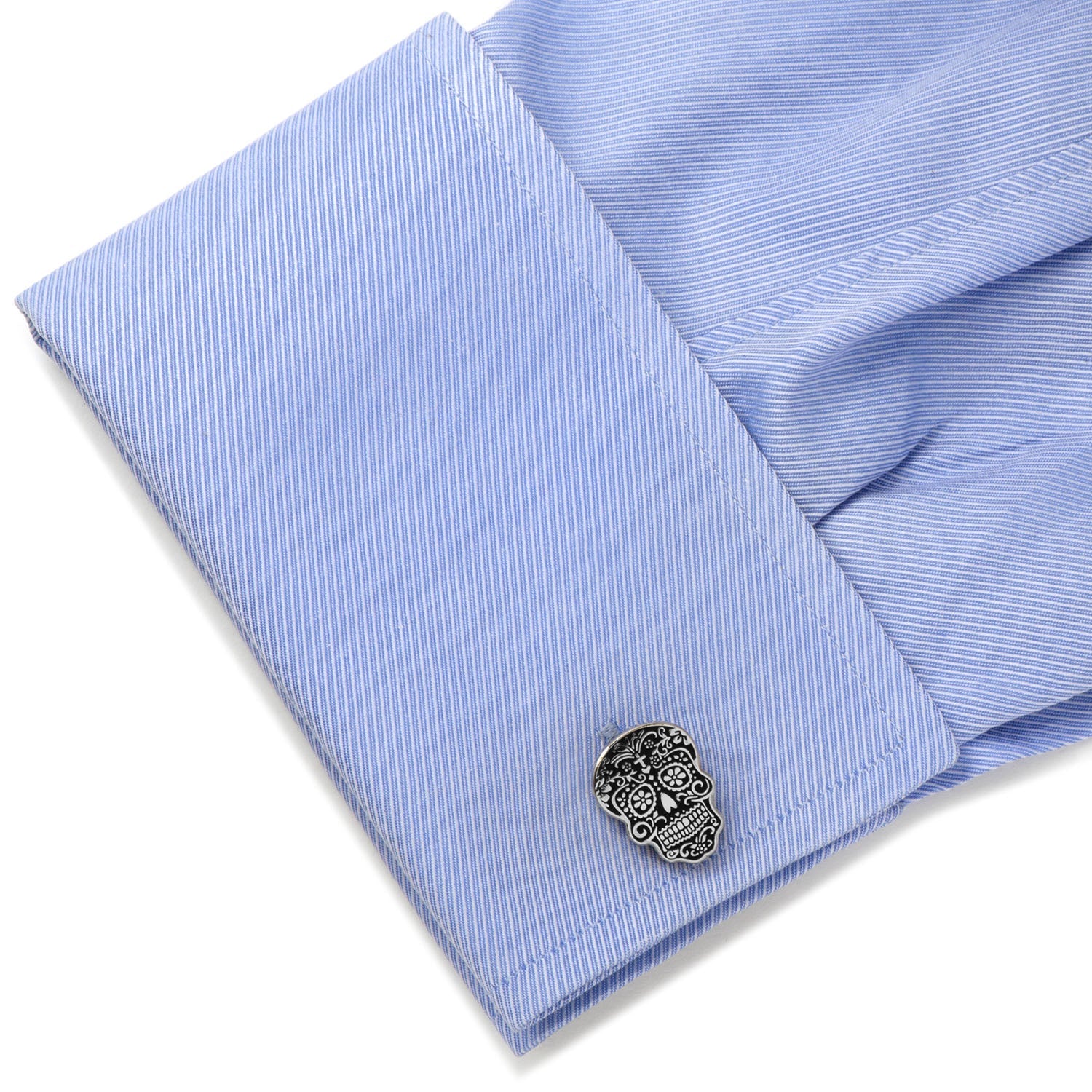  Cufflinks Silver Day of the Dead Cufflinks - Default Title - Bonton