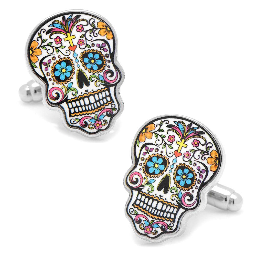  Cufflinks Day of the Dead Skull Cufflinks - Default Title - Bonton