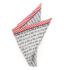 Fa La La Holiday Pocket Square