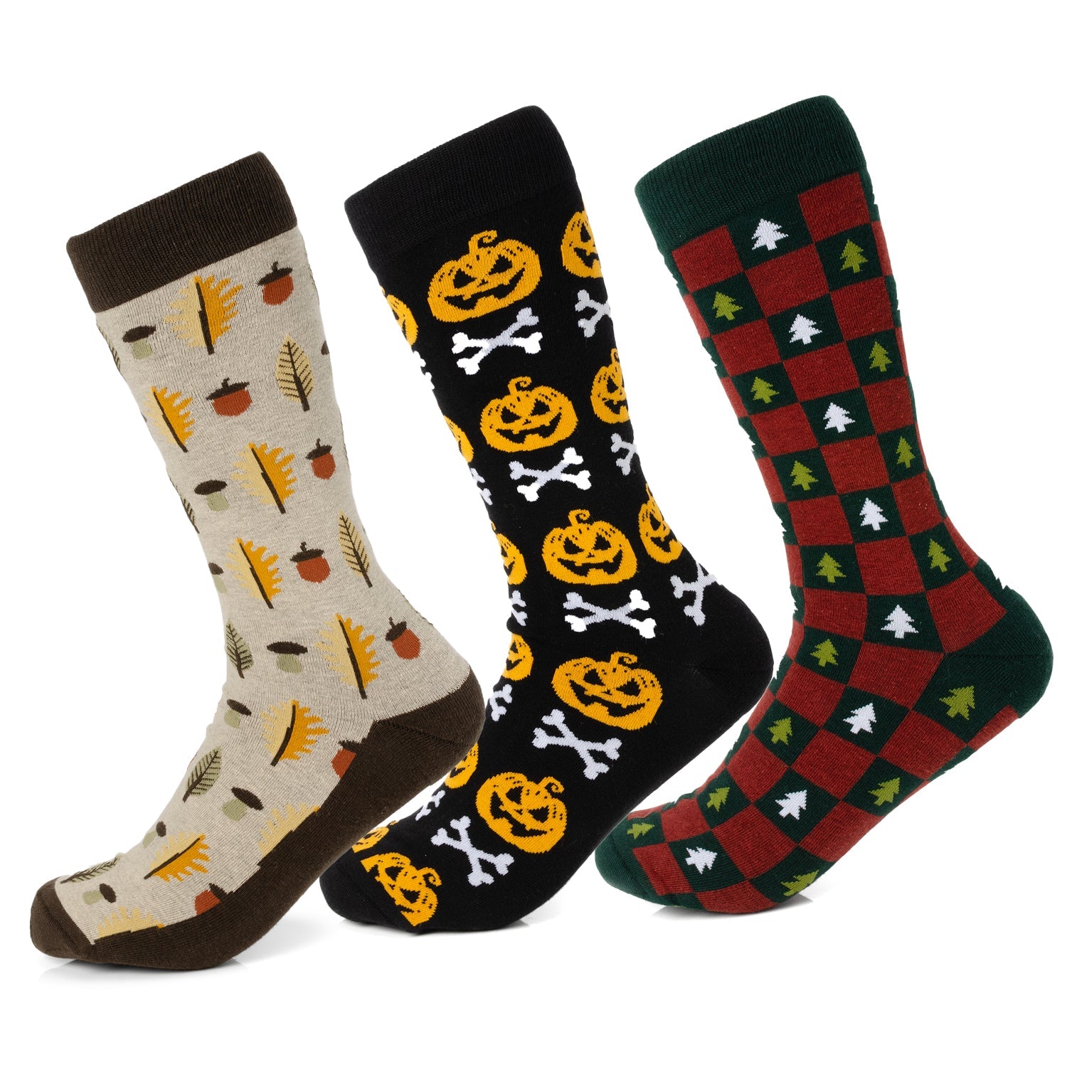  Cufflinks Autumn Season Sock Set - Default Title - Bonton