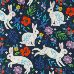 Floral Rabbit Men's Tie