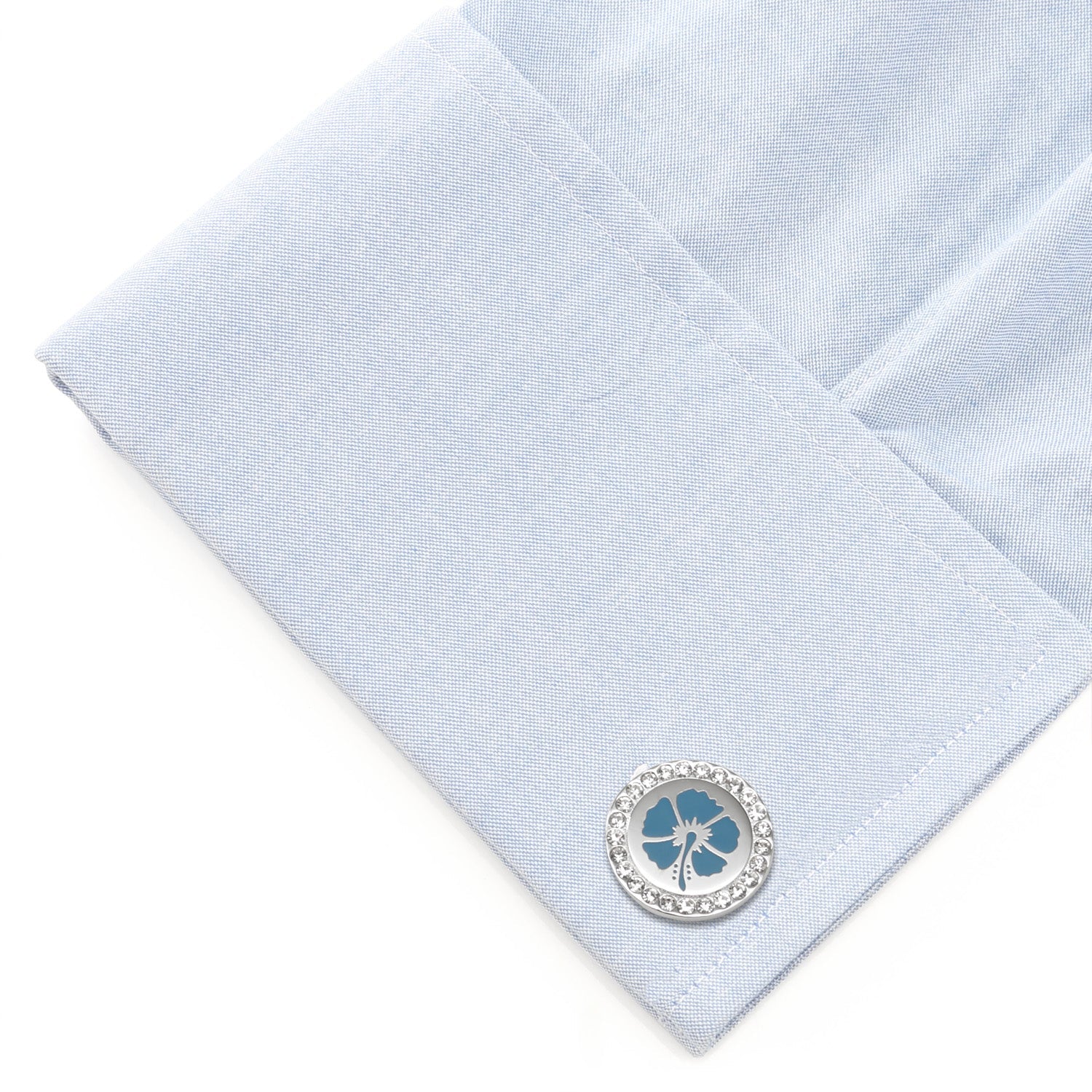  Cufflinks Blue Flower Cufflinks - Default Title - Bonton