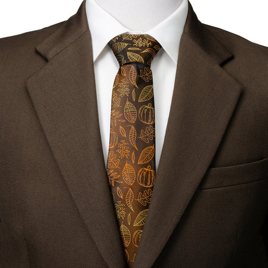 Fall Spice Men's Brown Tie