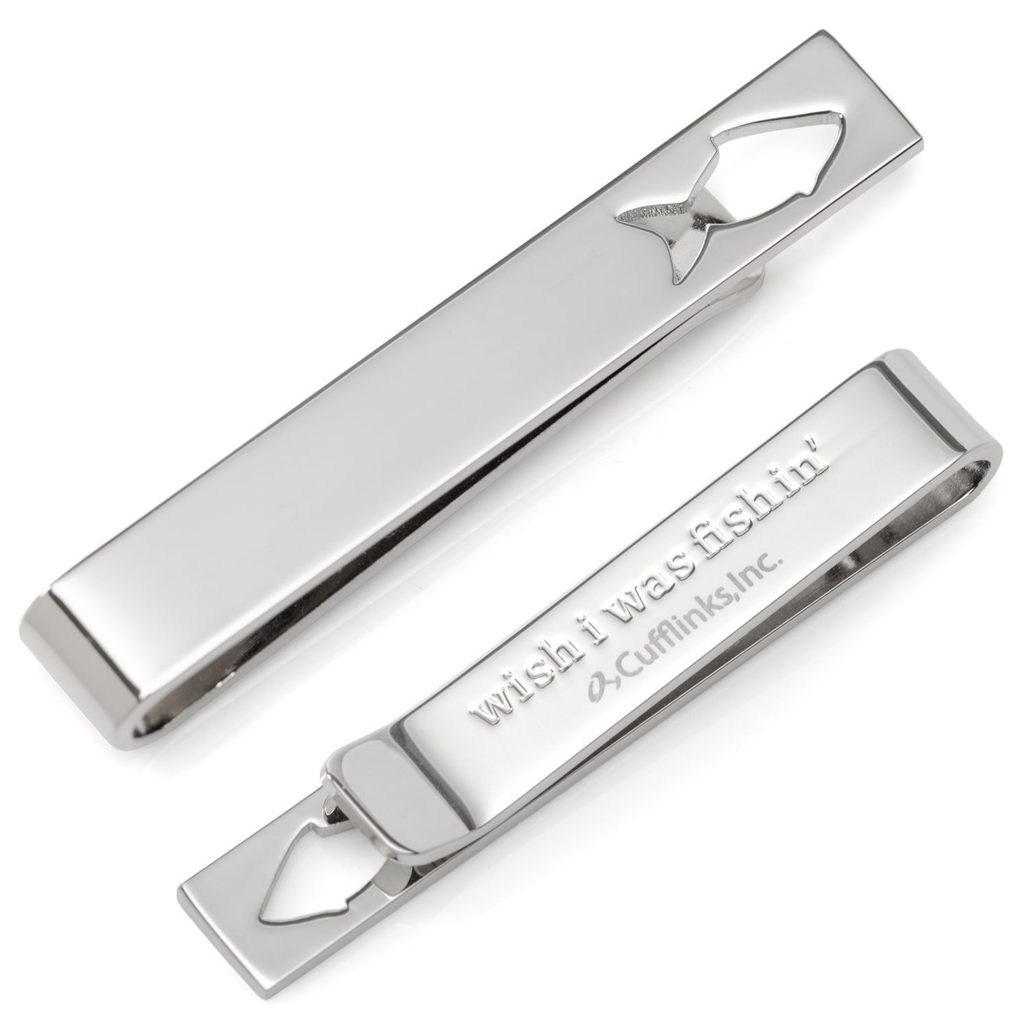  Cufflinks Fishing Cut-Out Hidden Message Tie Bar - Default Title - Bonton