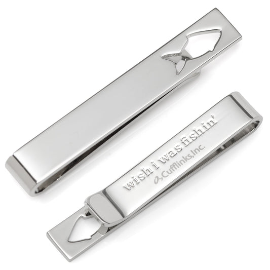 Fishing Cut-Out Hidden Message Tie Bar