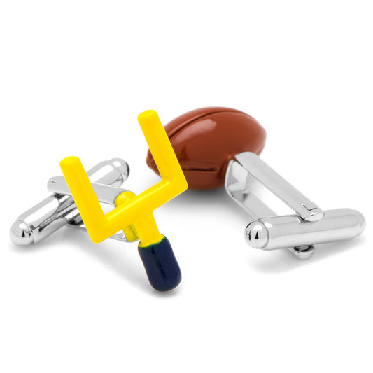 Football and Goal Post Cufflinks