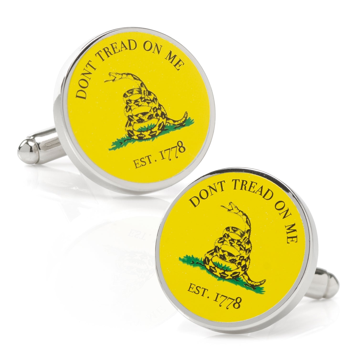  Cufflinks Gadsden Flag Cufflinks - Default Title - Bonton