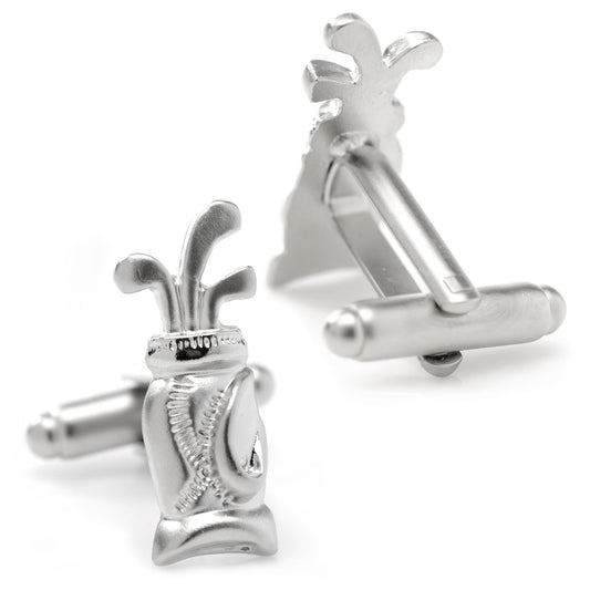 Plated Golf Bag Cufflinks