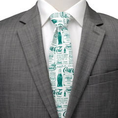 Coca-Cola Green Bottle Men's Tie