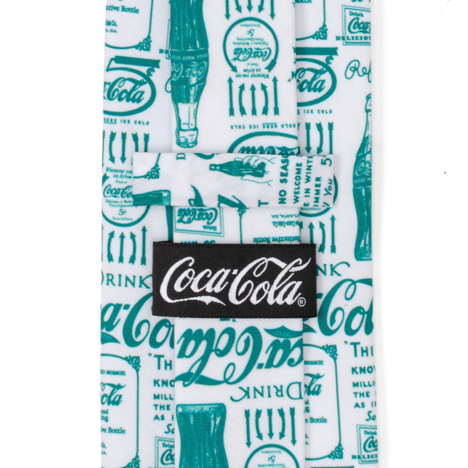  Cufflinks Coca-Cola Green Bottle Men's Tie - Default Title - Bonton