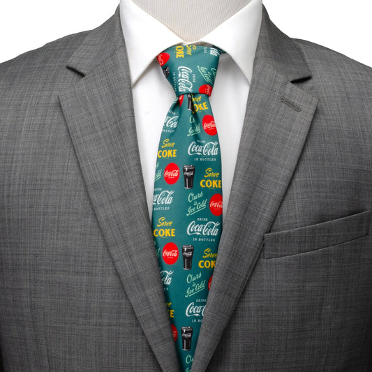 Coca-Cola Green Men's Tie