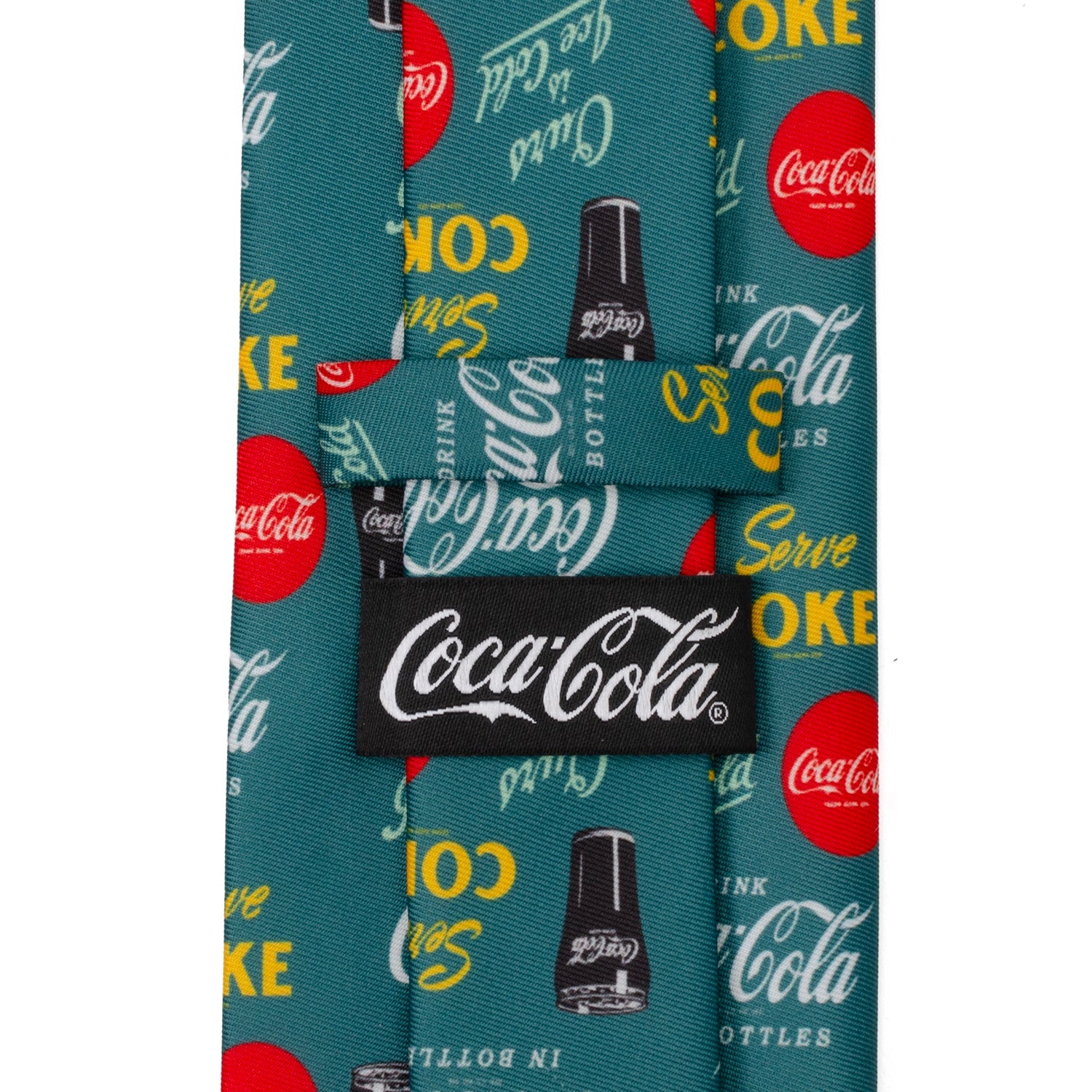  Cufflinks Coca-Cola Green Men's Tie - Default Title - Bonton