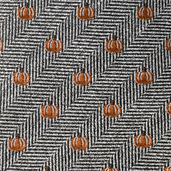 Holiday Pumpkin Herringbone Tie