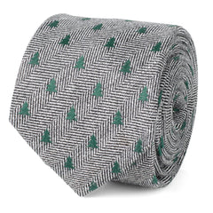 Holiday Tree Herringbone Tie