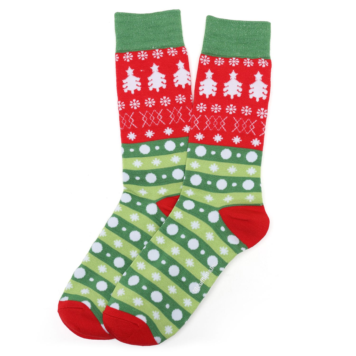  Cufflinks Holiday Sock 3 Pack Gift Set - Default Title - Bonton