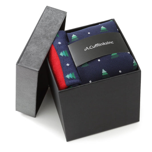 Holiday Tree Tie and Sock Gift Set