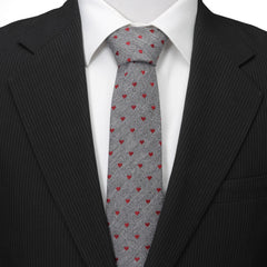 Herringbone Heart Men's Tie