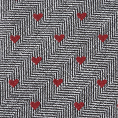 Herringbone Heart Men's Tie