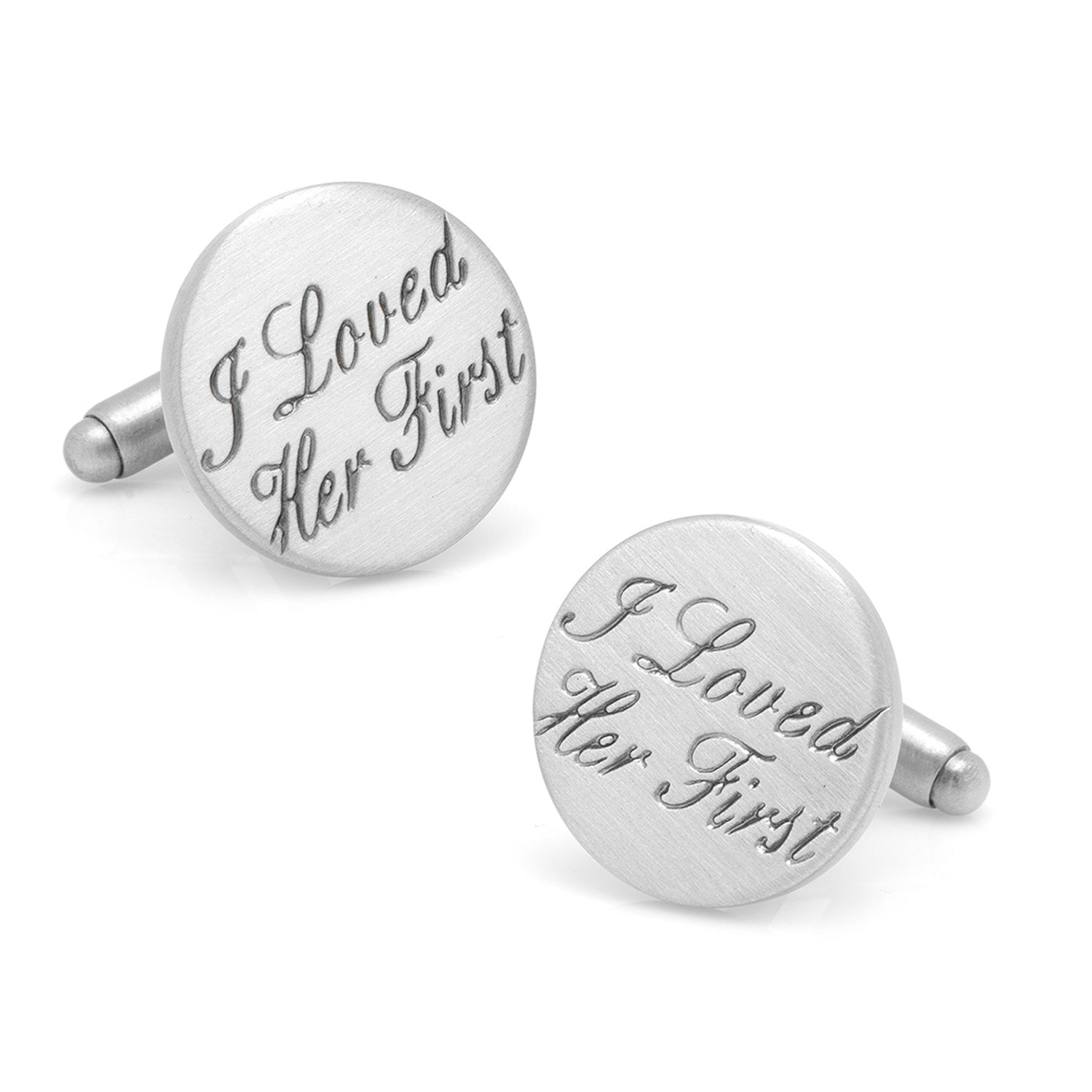  Cufflinks Wedding Series I Loved Her First Cufflinks - Default Title - Bonton