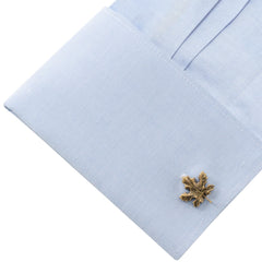 3D Maple Leaf Cufflinks