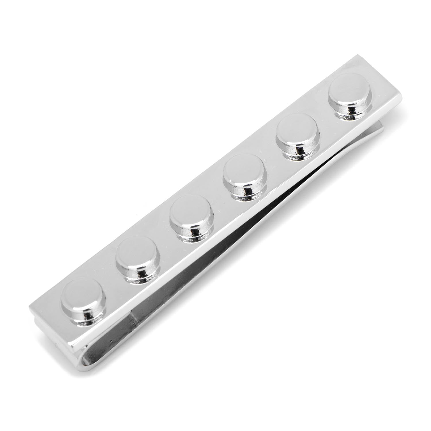  Cufflinks Silver Building Block Tie Bar - Default Title - Bonton