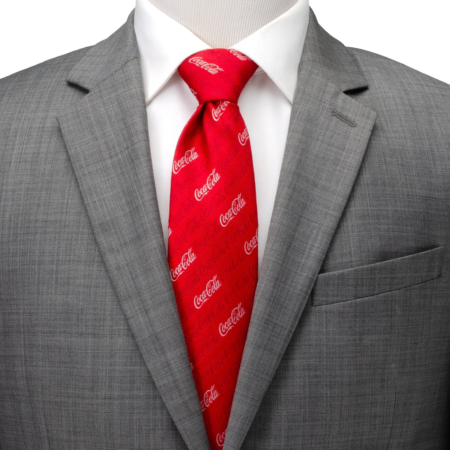  Cufflinks Coca-Cola Logo Red Men's Tie - Default Title - Bonton