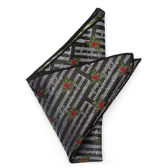 Music Holly Note Pocket Square