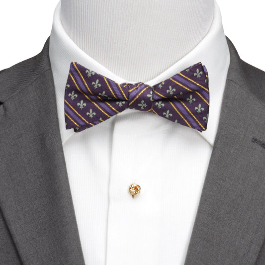 Mardi Gras Stripe Bow Tie