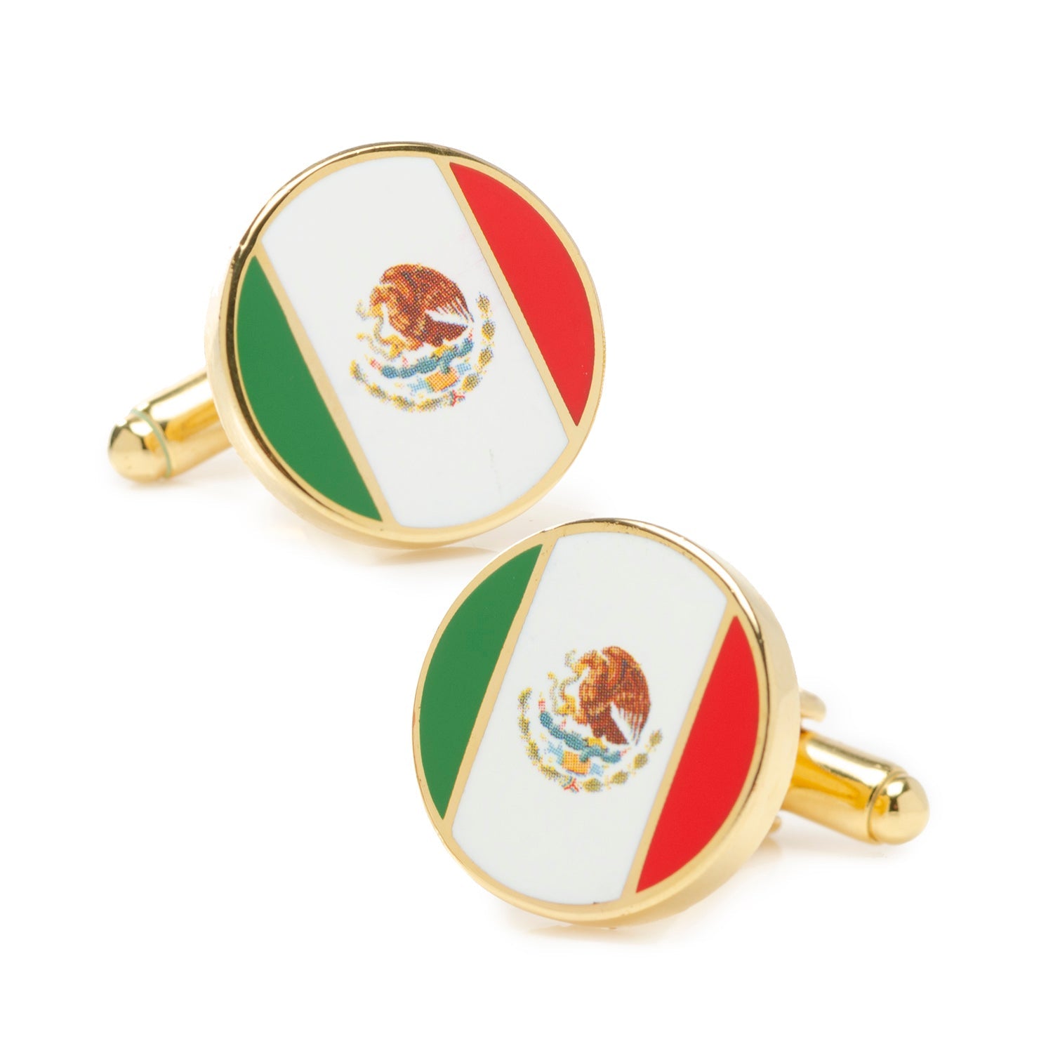  Cufflinks Mexico Flag Cufflinks - Default Title - Bonton