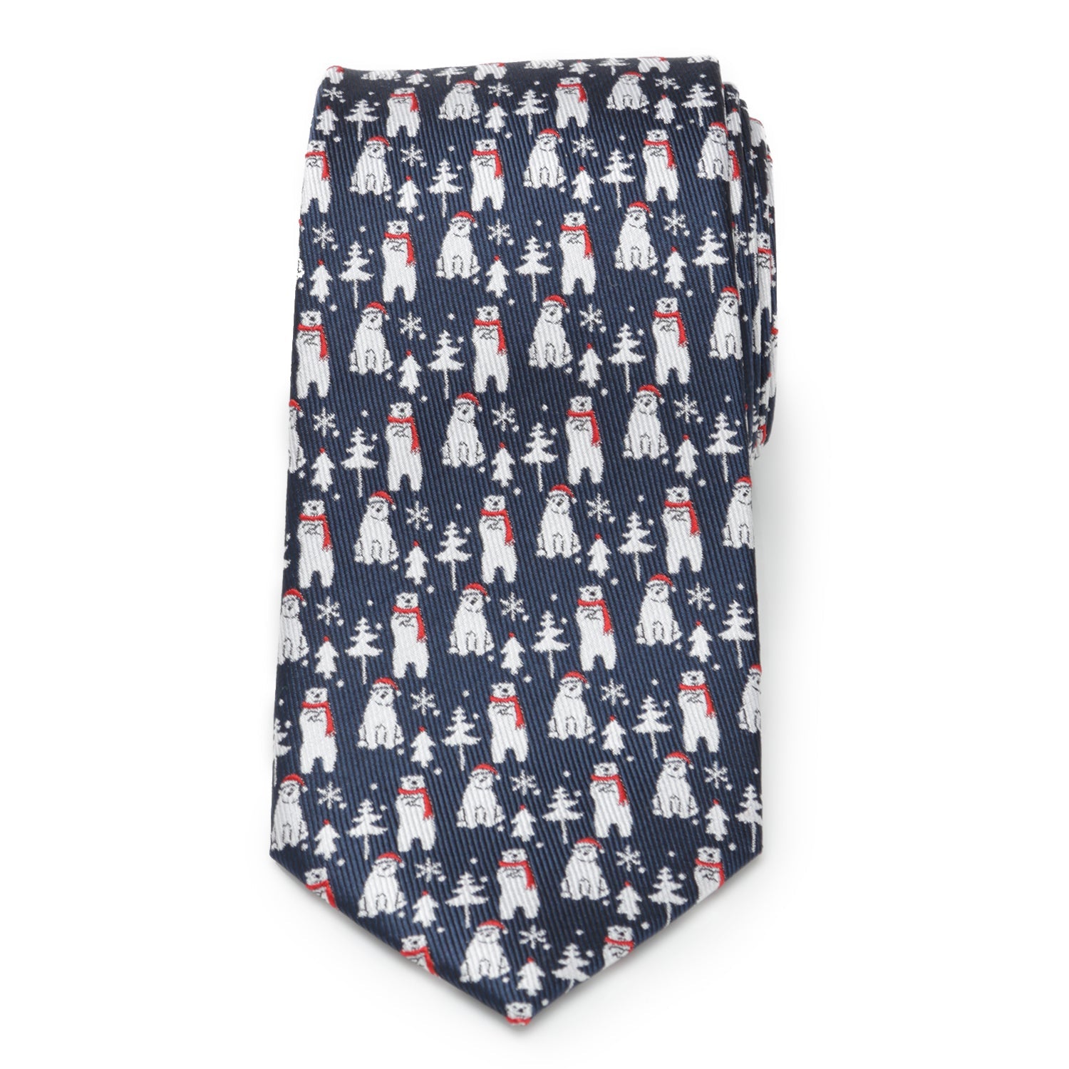  Cufflinks Polar Bear Blue Men's Tie - Default Title - Bonton