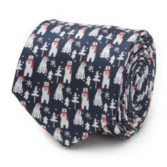 Polar Bear Blue Men's Tie