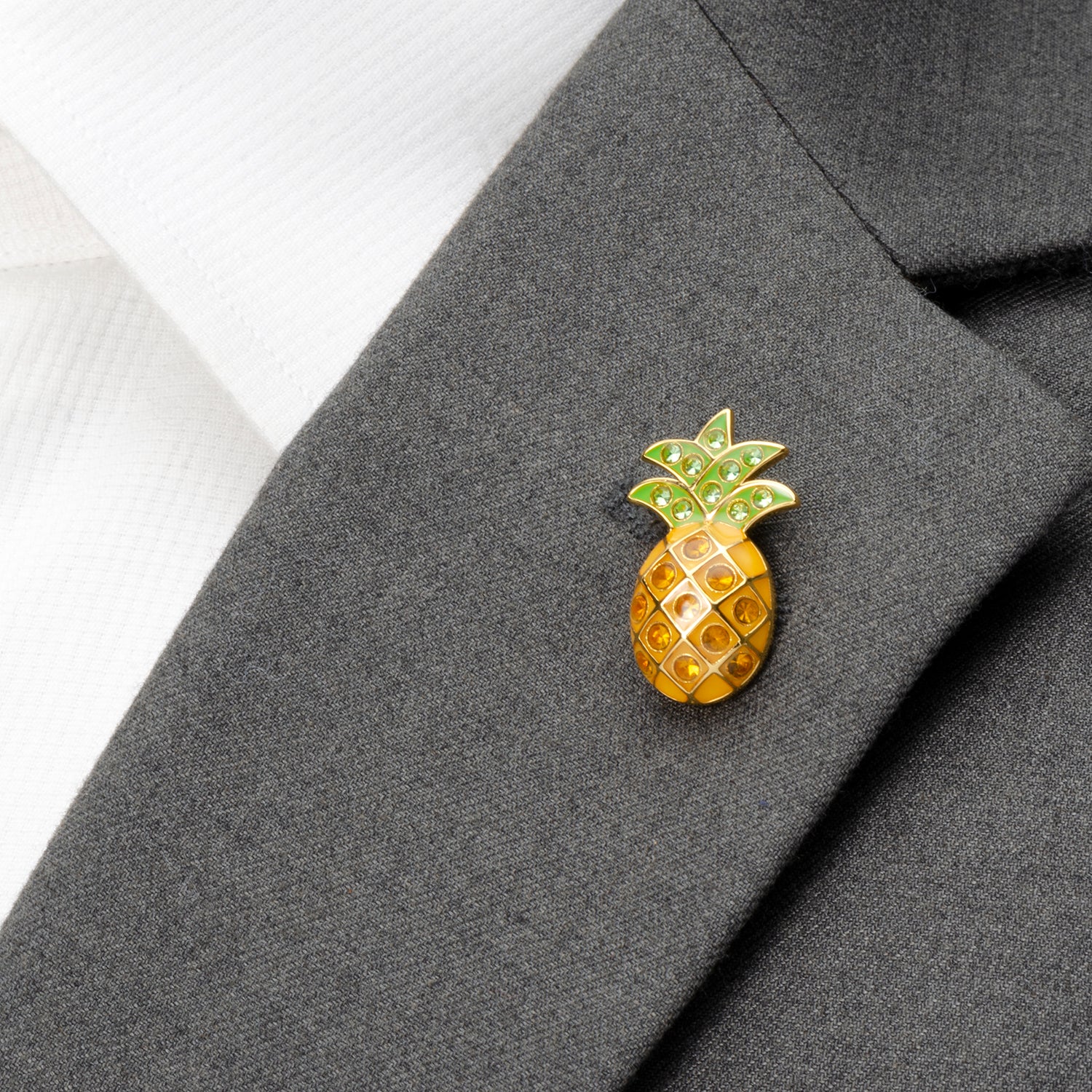  Cufflinks Pineapple Lapel Pin - Default Title - Bonton