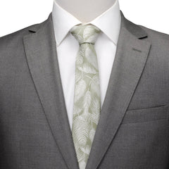 Palm Leaf Light Sage Tie