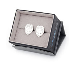 Silver Police Badge Cufflinks