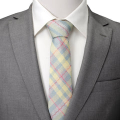 Pastel Plaid Men's Tie