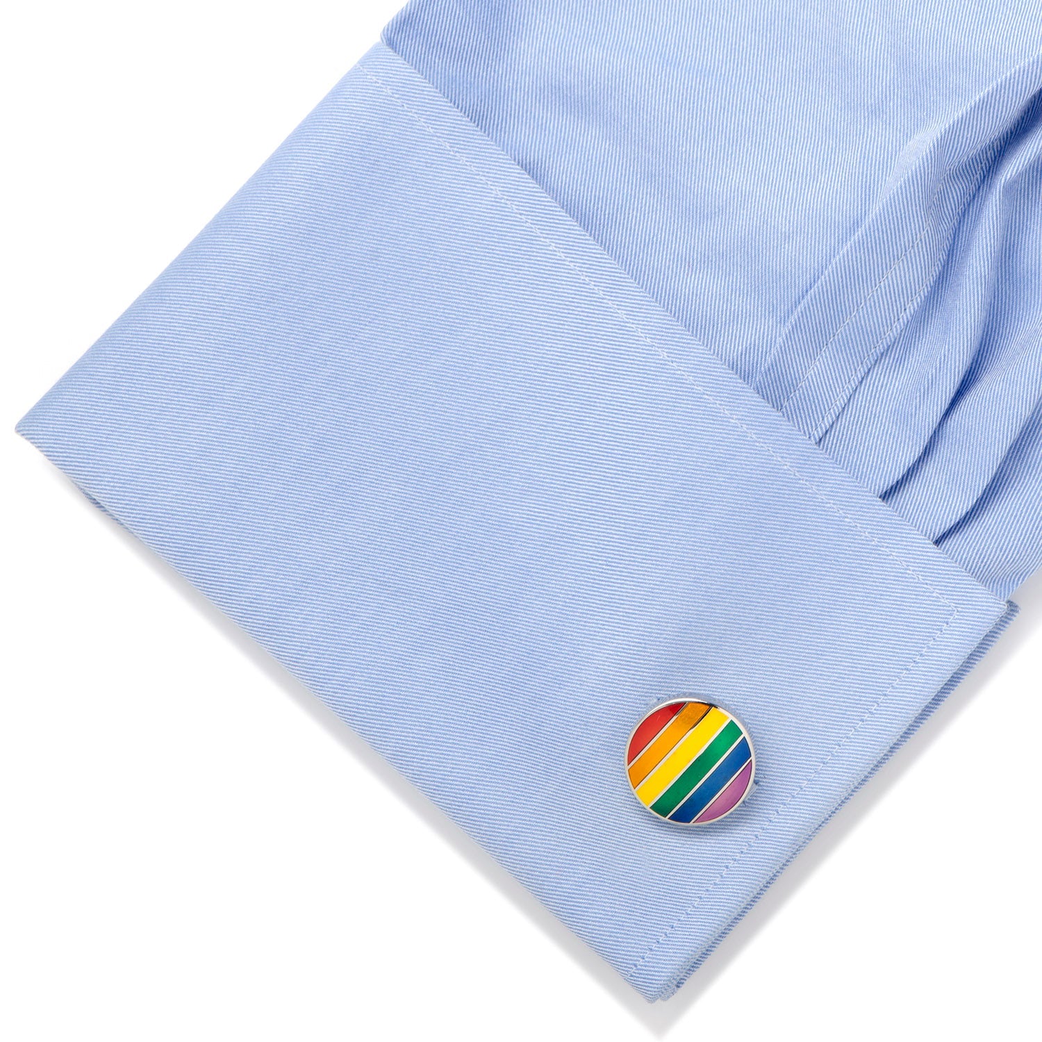  Cufflinks Rainbow Stripe Cufflinks - Default Title - Bonton