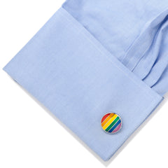 Rainbow Stripe Cufflinks