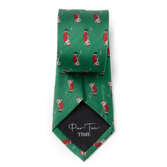 Santa Golf Par-Tee Men's Green Tie