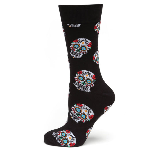 Sugar Skull Black Socks