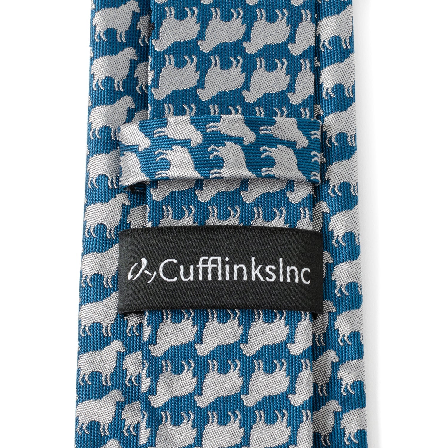  Cufflinks Black Sheep Blue Silk Men's Tie - Default Title - Bonton