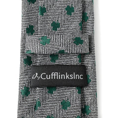 Herringbone Shamrock Men's Tie