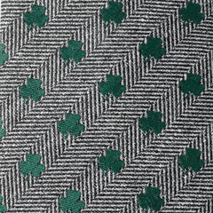 Herringbone Shamrock Men's Tie