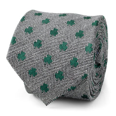 Herringbone Shamrock Men's Tie