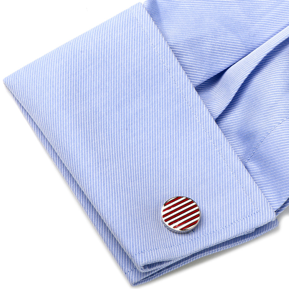  Cufflinks Stars and Stripes American Flag Cufflinks - Default Title - Bonton