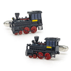 3D Steam Engine Cufflinks