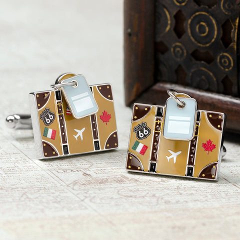 Traveler Suitcase Cufflinks