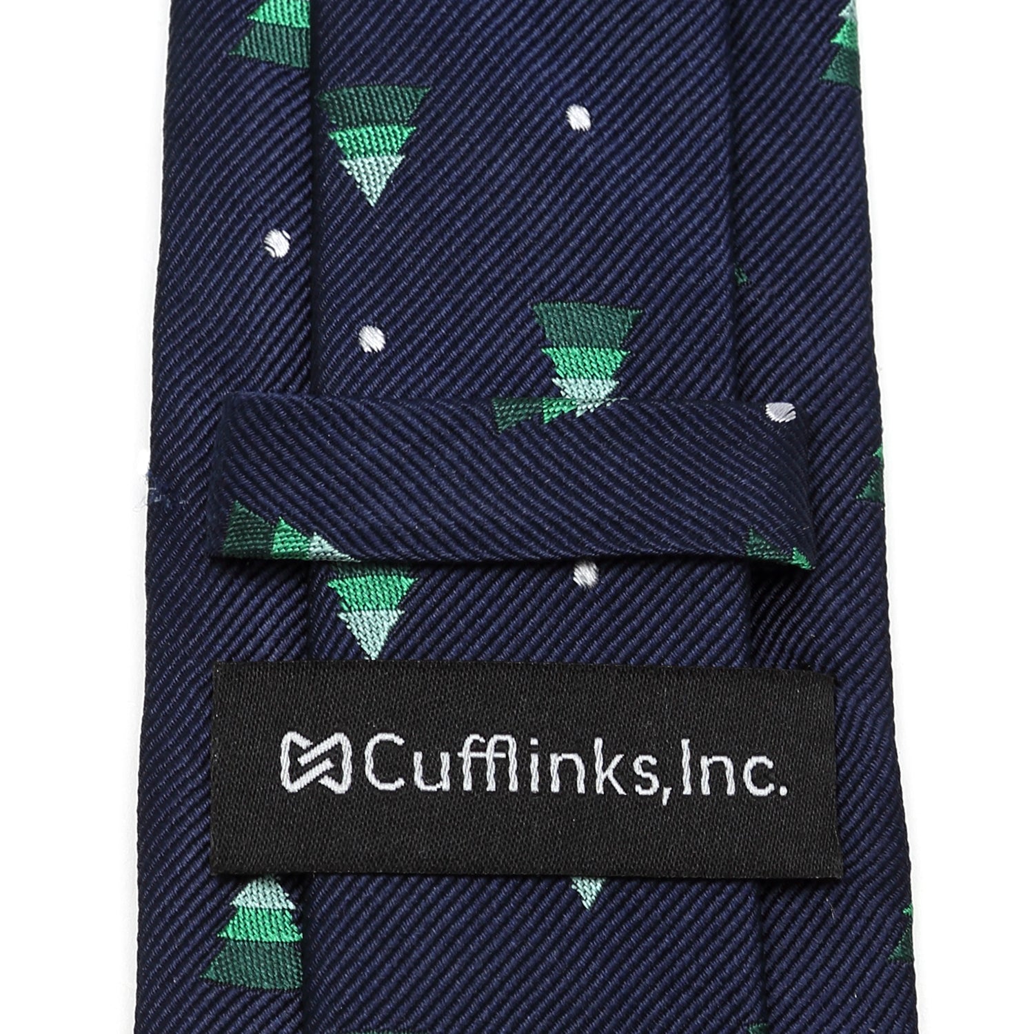  Cufflinks Holiday Tree Men's Tie - Default Title - Bonton