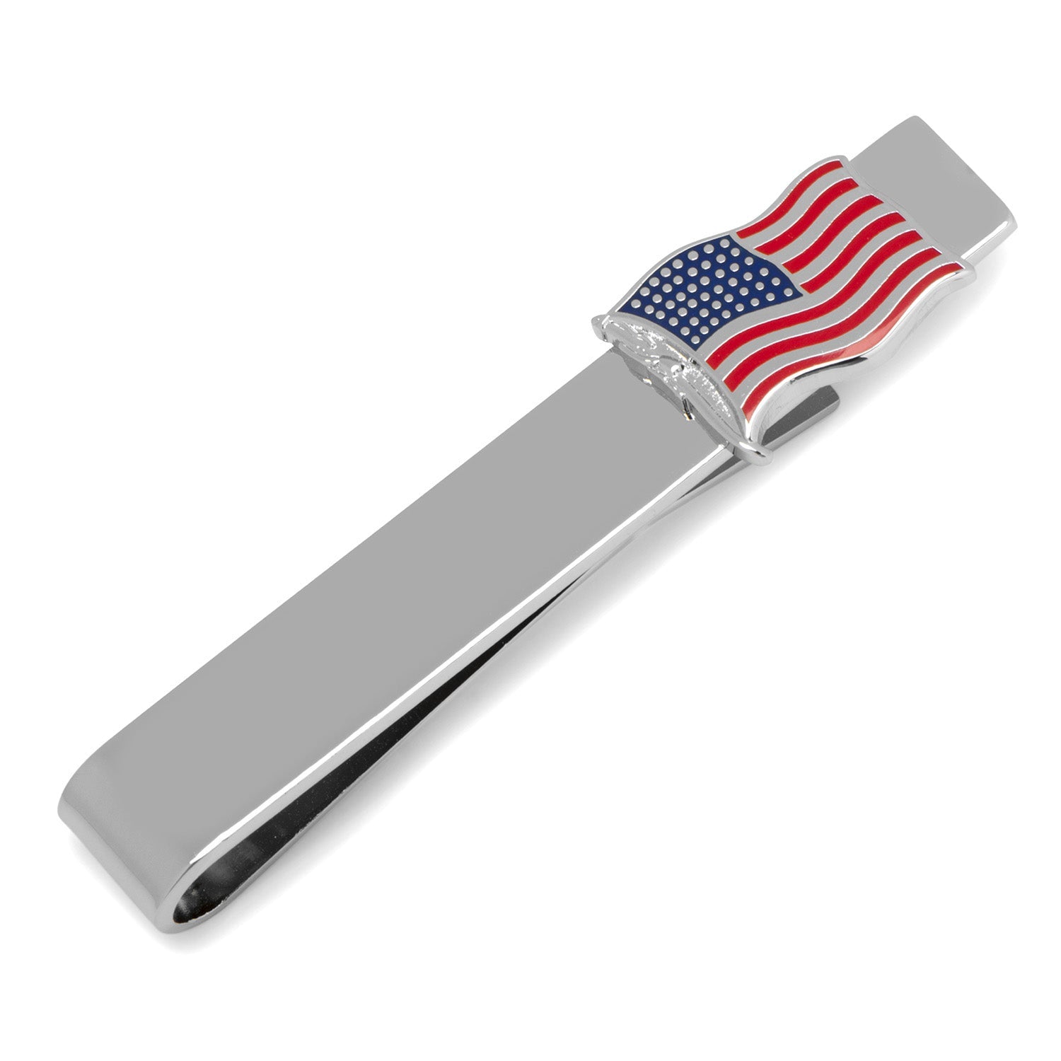  Cufflinks American Waving Flag Cufflinks and Tie Bar Gift Set - Default Title - Bonton