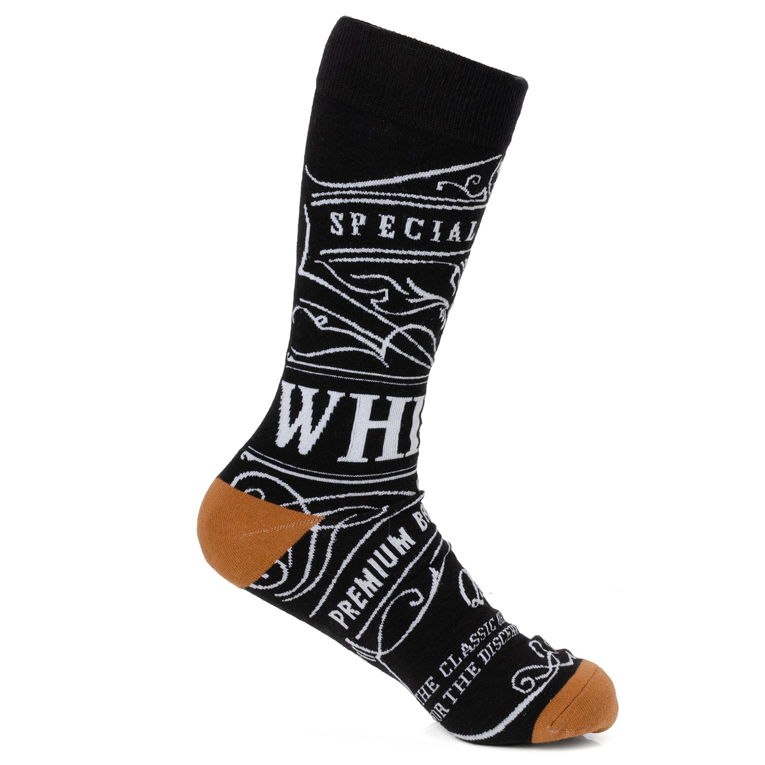  Cufflinks Whiskey Original Black Men's Socks - Default Title - Bonton